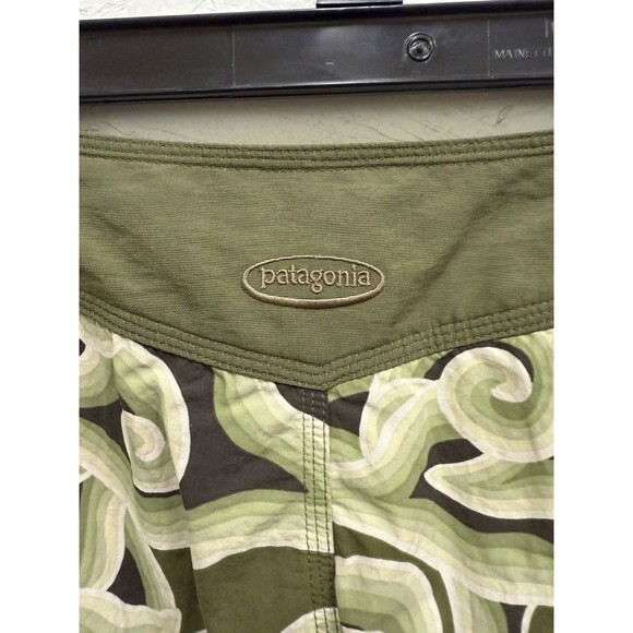 VTG Patagonia Pataloha Womens Kokawe Pant Green Swirl Print Size 6 - Picture 6 of 10